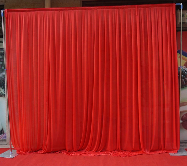 3m*3m Backdrop For Any Color Party Curtain Festival Celebration Wedding Stage Performance Background Drape Drape Wall Valane Backcloth