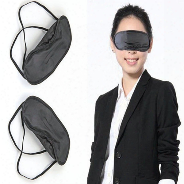 50 Pcs/lott Gift Travel Sleeping Eye Mask Black Shade Blindfold Eye Patch Night Economic Free Shipping Jke0004