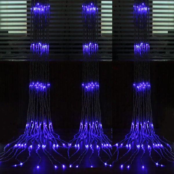 6m * 3m 640 Led Waterfall String Curtain Light Leds Water Flow Christmas Wedding Party Holiday Decoration Fairy String Lights Waterproof