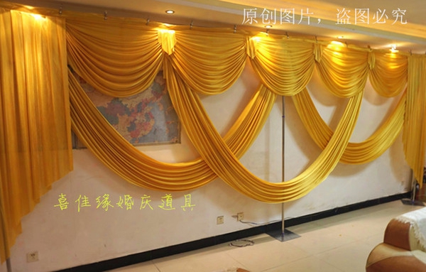 6m Wide Swags Valance Wedding Stylist Backdrop Party Drop Curtain Celebration Stage Performance Background