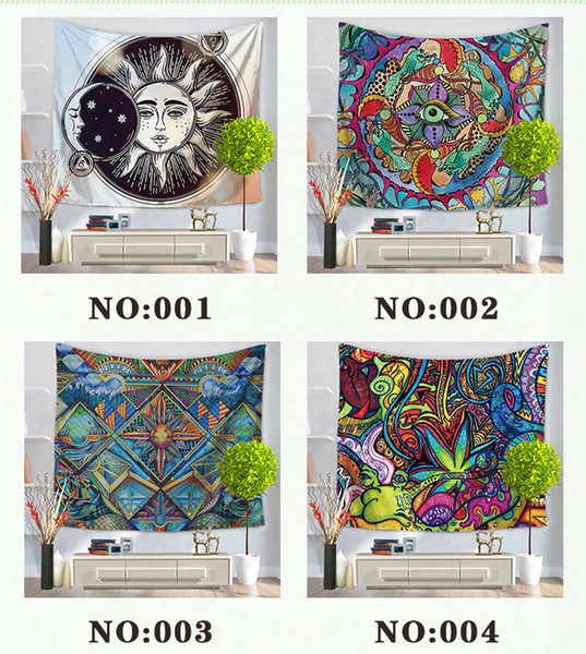 7 Style Colorful Tapestry Wall Hanging Throw Bohemian Door Curtain 130x150cm Beach Towel Picnic Blanket