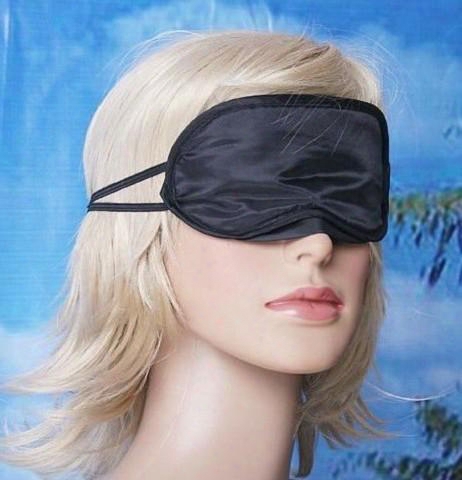 Black 50pcs/lot Eye Mask Shade Cover Blindfold Sleeping Travel Free Shipping 100% New Aaaa Quality