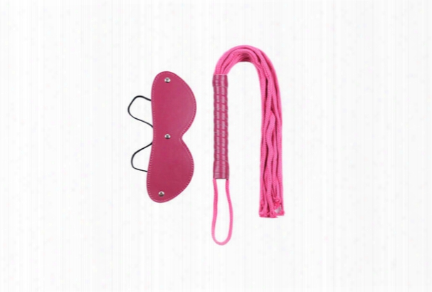 Bondage Kit Bdsm Gear Sexual Party Adult Sex Toys Spanking Whips Blindfold Eye Mask Pink Kinky Play Pink