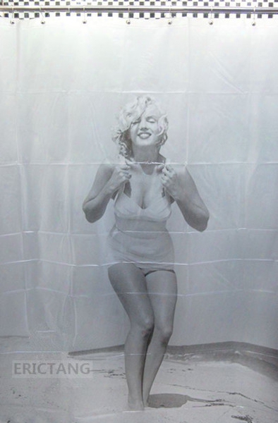 Brand New Marilyn Monroe Bathroom Eva Shower Curtain Free 12 Hooks