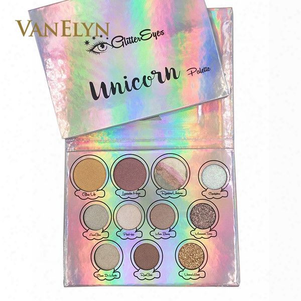 Dropshipping Eyeshadow Palette Latest New Glittereyes Unicorn Palette 11 Shades Matte Metallic Glitter Finishes Eyeshadow Free Shipping