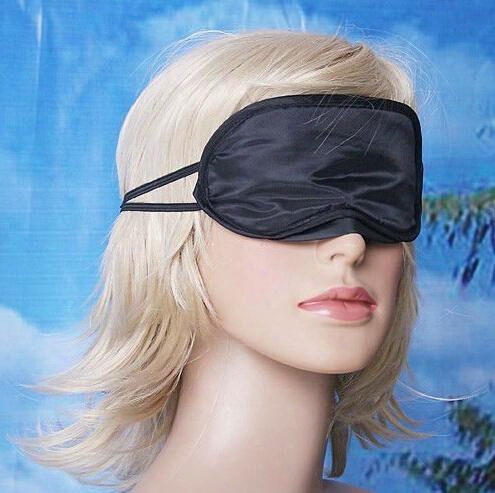 Eye Mask Shade Nap Cover Blindfold Travel Rest Professional Skin Health Care Treatment Black Sleep