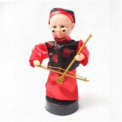 Free Shipping Child Electric Erhu Toys Blind Bing Costume Little Boy Doll Sound Toys Musical Comedy