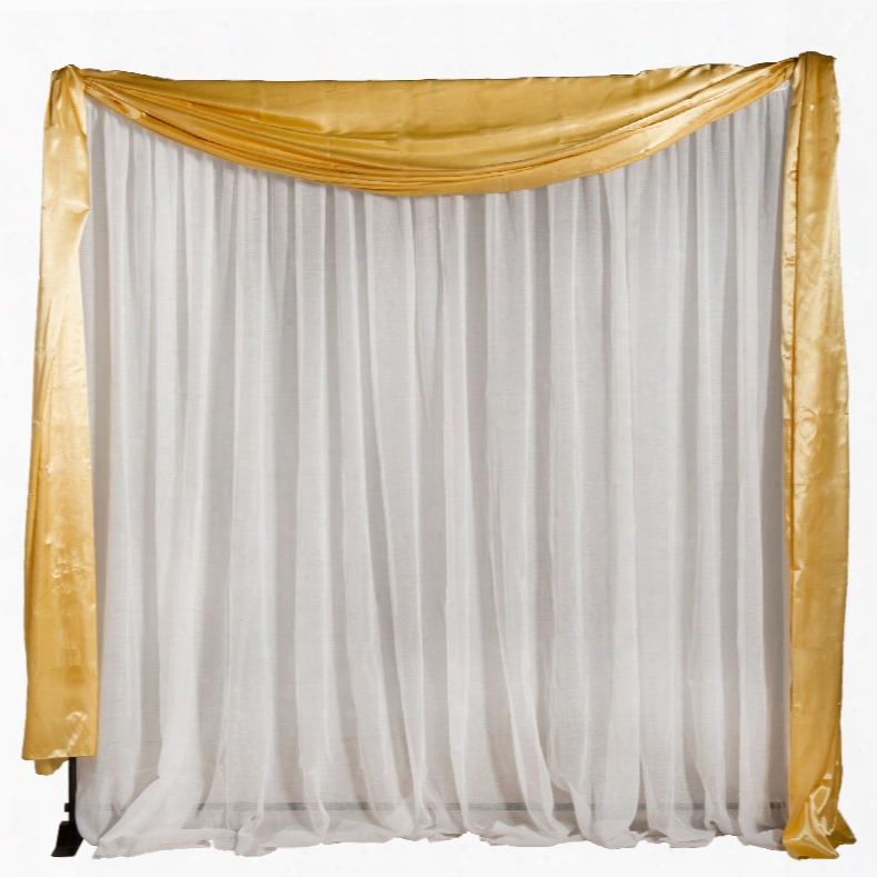 Gold Satin Fabric Valance