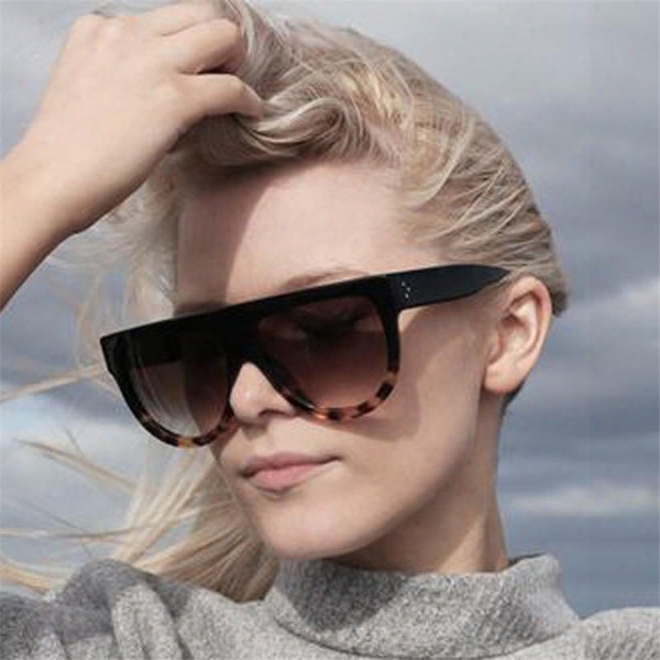 High Quality Brand Designer Sunglasses For Women With Female Rivet Shades Brands Luxury Sun Glasses With Big Frame Uv400 Sunglass