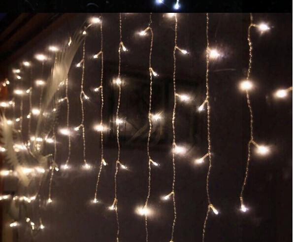 Huge Long 20m 720led Icicle Curtain String Lights For Christmas Party 8 Mode Flash +220v Power Plug+display Controller+tail Plug