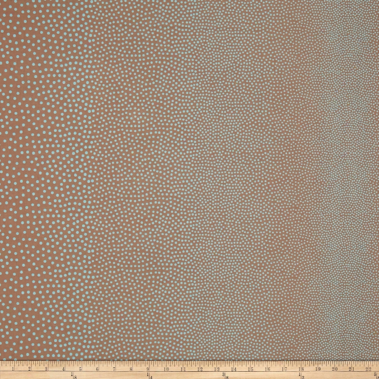 Kanvas Shades Of Winter A Lot A Dots Taupe/aqua Fabric