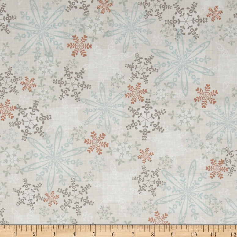 Kanvas Shades Of Winter Winter Haze Neutral Fabric