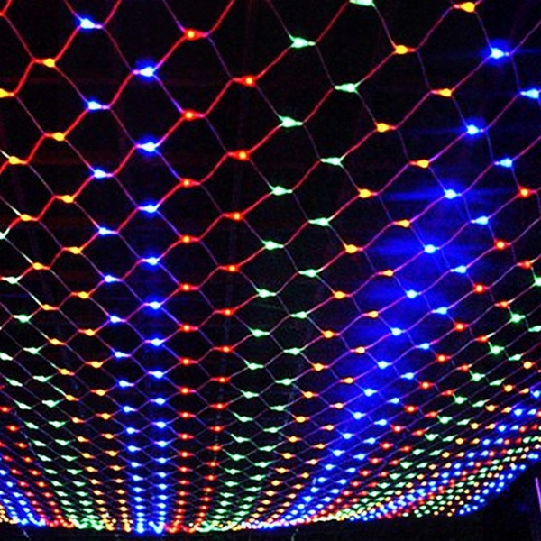 Led 1.5m*1.5m 100 Leds Web Net Light Fairy Christmas Home Garden Light Curtain Net Lights Net Lamps 110v 220v Super Bright Net String Light