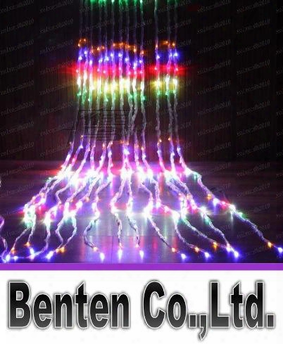 Led Waterfall String Curtain Light 6m * 3m 640 Leds Water Flow Christmas Wedding Party Holiday Decoration Fairy String Lights Llf3312f