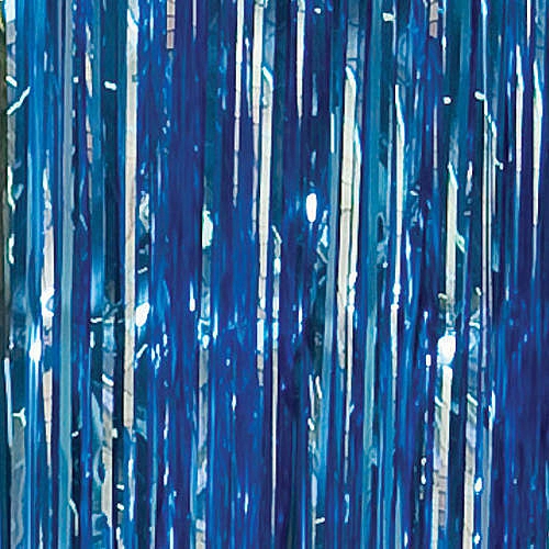 Light Blue Foil Curtains