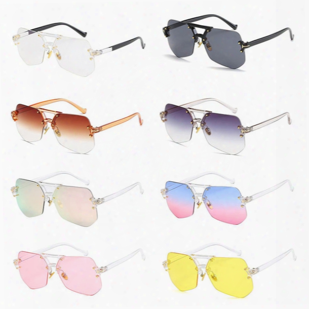 Men Womens Sunglasses Fashiln Designer Clear Lens Oversized Uv400 Shades Eyewear Packed In Box