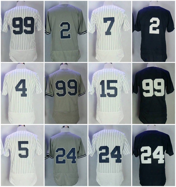 New York Men&#039;s 99 Aaron Judge 2 Dsrek Jeter 3 Babe Ruth 4 Gehrig 5 Dimaggio 24 Gary Sanchez 7 Mantle Baseball Jerseys