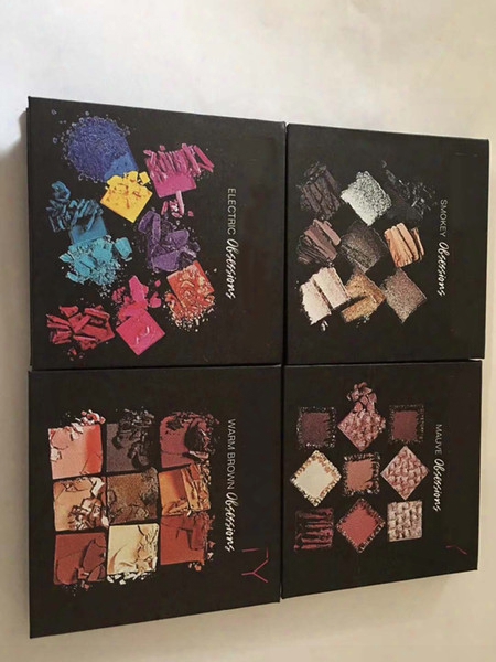 Newest Obsessions Eyeshadow Palette Smokey Electric Mauve Warm Brown 4 Shades Dhl Free Beauty Cosmetics