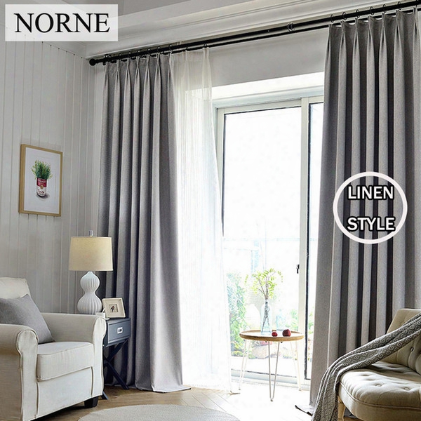Norne Solid Blackout Cutrain 85% Shading Rate Thermal Insulated Grommet Noise Blocking Window Curtains For Bedroom Living Room,one Panel