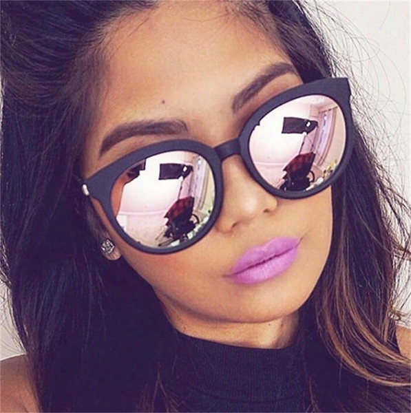 Pink Reflect Sunglasses Woman Shades Mirror Female Square Sun Glasses For Women Coating Oculos 2017 Fashion Brand Designer Sunglasses Uv400