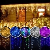 2017 christmas outdoor decoration 3.5m Droop 0.3-0.5m curtain icicle string led lights 220V/110V New year Garden Xmas Wedding Party