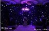 Luxury 2 X 3 Meters Blue-White Color LED Star Curtain Wedding Stage Backdrop Cloth With DMX 512 Controller For Wedding Decorations