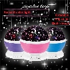 Newest Rotation Night Light Starry Star Moon Sky Romantic Night Projector Light Lam Decorating Wedding, Birthday, Parties Free shipping B967