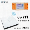 Wholesale- smart home Vhome RF433MHZ wireless Glass panel remote control WIFI receiver, for Touch switches, garage doors, electric curtains