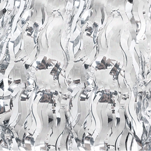 Silver Wavy Curtain