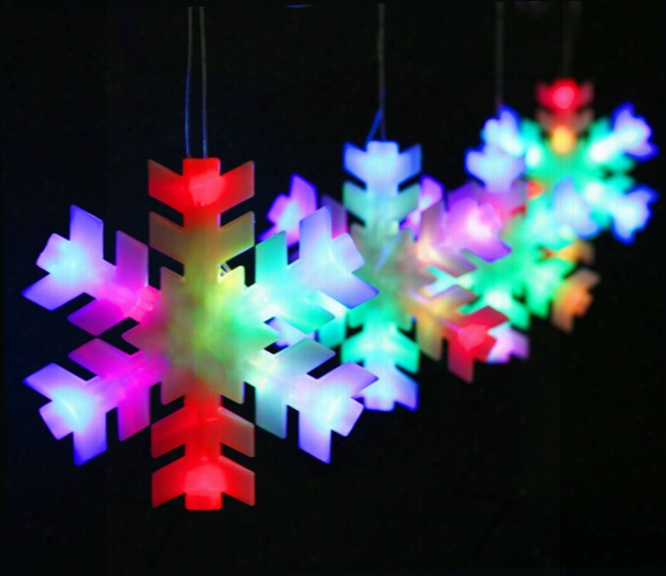 Snowflake Led Lantern String \ Wedding, Windows, Decorative \ Curtain Background Light \ Christmas Decoration Light 220g