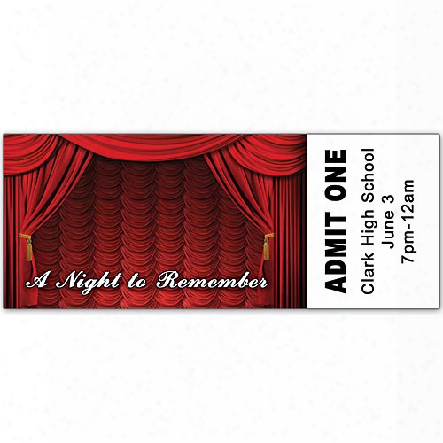 Stage Curtain Diamonds Ticket