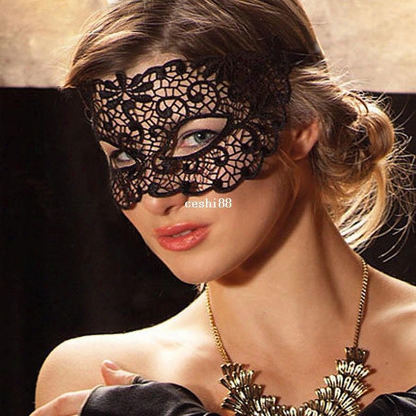 Supernova Sale Free Shipping 2014 New Black Cutout Mask Lace Veil Sexy Prom Party Halloween Masquerade Dance Mask Blindages 7471