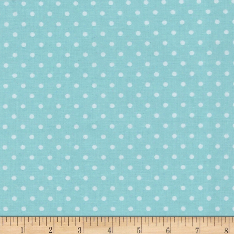 Tanya Whelan Shades Of Rose Dot Teal Fabric