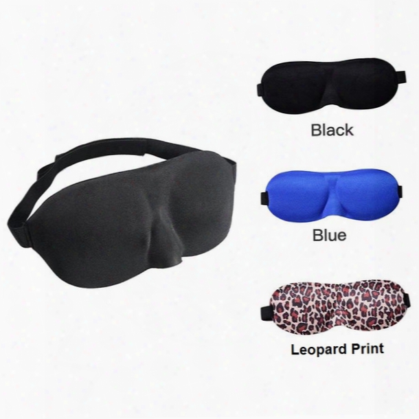 Travel 3d Eye Mask Sleep Soft Padded Shade Cover Rest Relax Sleeping Blindfold Free Shipping Wa3111