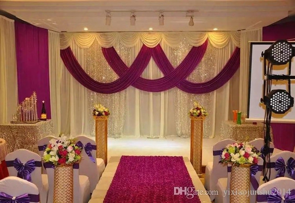 Wedding Drape & Stand Set Wedding Curtain With Silver Swag Stand With Telescopic Rods Wedding Backdrop With Drape And Backdrop Frame