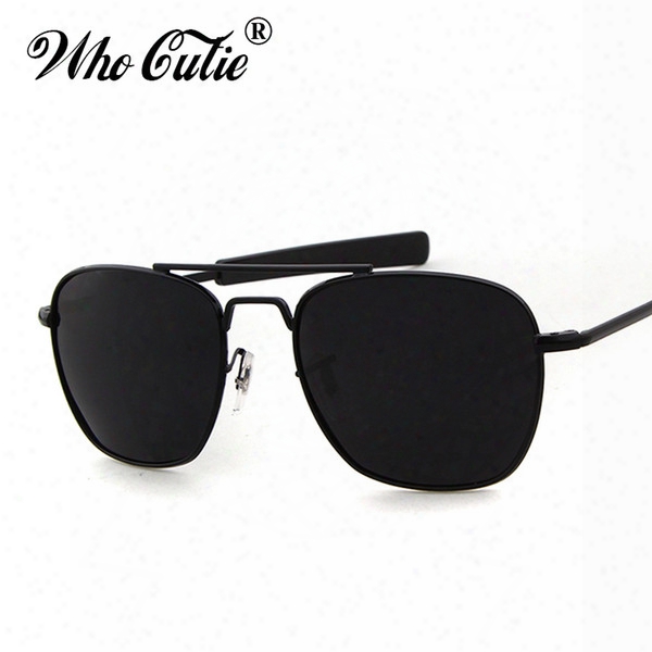 Who Cutie 2017 Men Polarized Ao Sunglasses Military American Optical Lens James Bond Caravan Sun Glasses Hot Ray Shades Om399