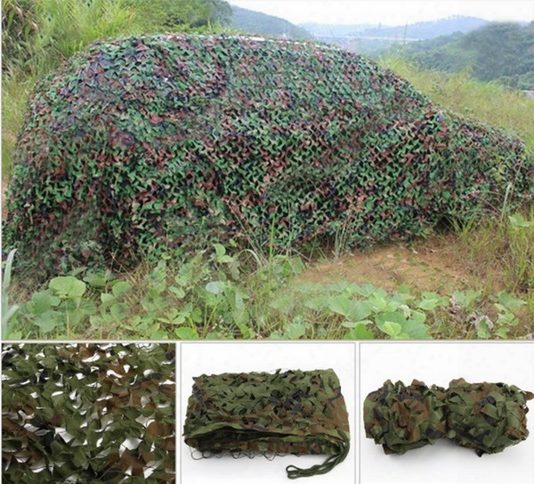 Wholesale- 1.5m*5m Sun Shelter Net Hunting Camping Woodland Jungle Camo Blinds Tarp Car-covers Tent Vg082 T15 0.5