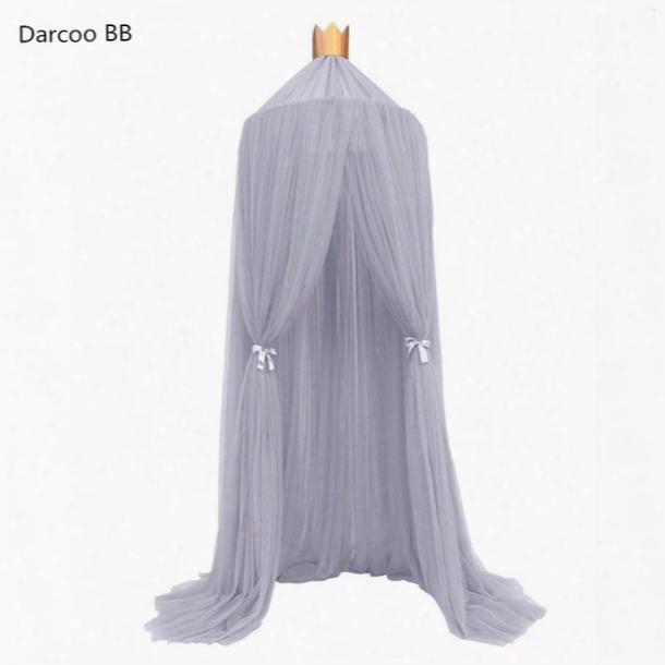 Wholesale- Children&#039;s Room Decoration Playtent Princess Hung Dome Mosquito Net Bed Ccurtain Tent Play Tent Hanging Kids Teepees