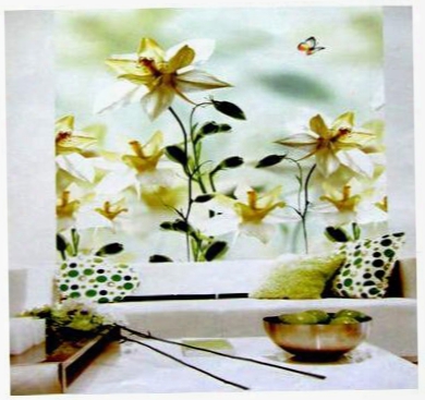 Wholesale-free Shipping! Blackout Thermal Window Lovely Flowers Patterned Roller Blind Shade Block Sun 120w X 200 H Drop