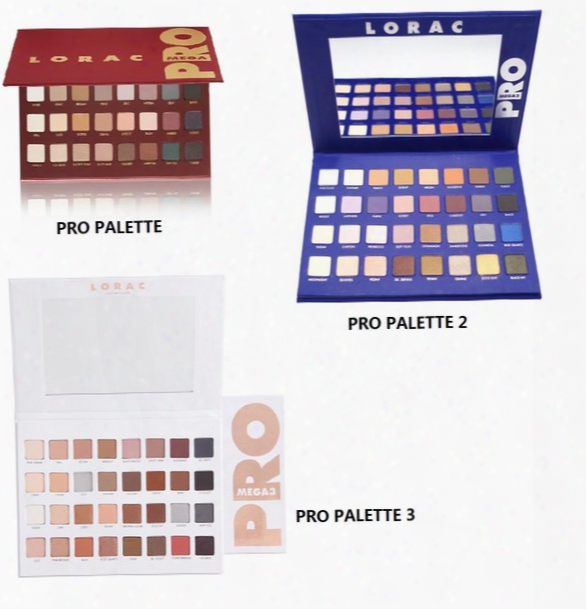 Wholesale Genuine Quality Brand New Lorac Mega Pro Eye Palette 32 Shades Pro 1/2/3 Original Eye Shadow Palettes Limited Edition,free Shiping