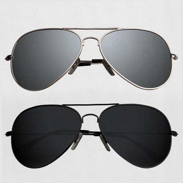 Wholesale-new Fashion Vintage Mens Classic Aviator Sunglasses Hd Polarized Mirror Sports Outdoor Travel Glasses Eyewear Shades