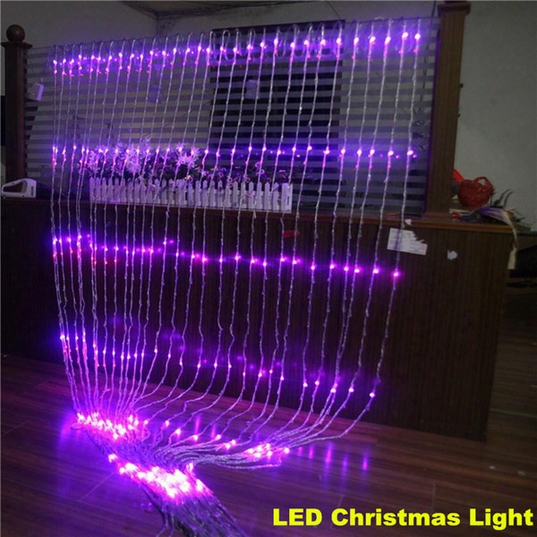 Wide 3m Xhigh 6m Christmas Wedding Party Background Holiday Running Water Waterfall Water Flow Curtain Led Light String