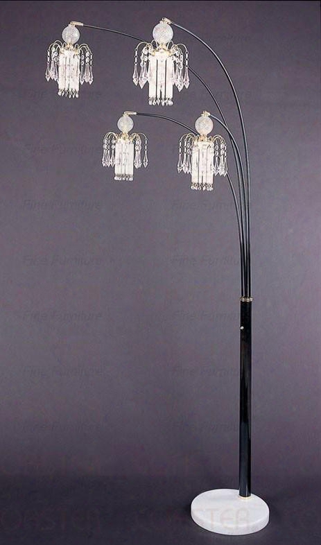 1771n 4 Chandelier Shades Floor Lamp In Proportion To Coaster