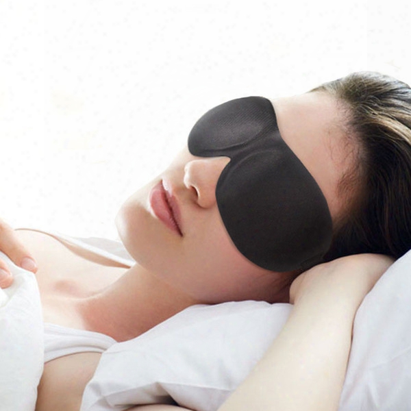 3d Eye Mask Healthy Care Black Eyeshade Soft Sponge Sleeping Eye Mask Cover Shade Eyepatch Portable Travel Blindfold