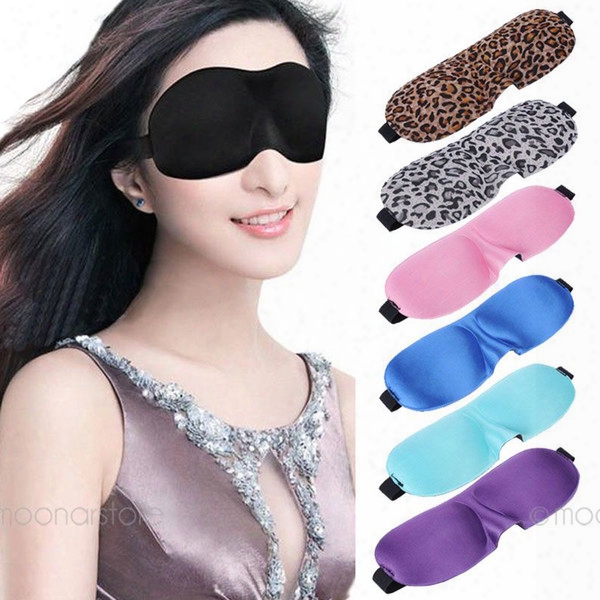 3d Sleep Mask Natural Sleeping Eye Mask Eye Shade Cover Shade Eye Patch Women Men Soft Blindfold Travel Eyepatch Random Color