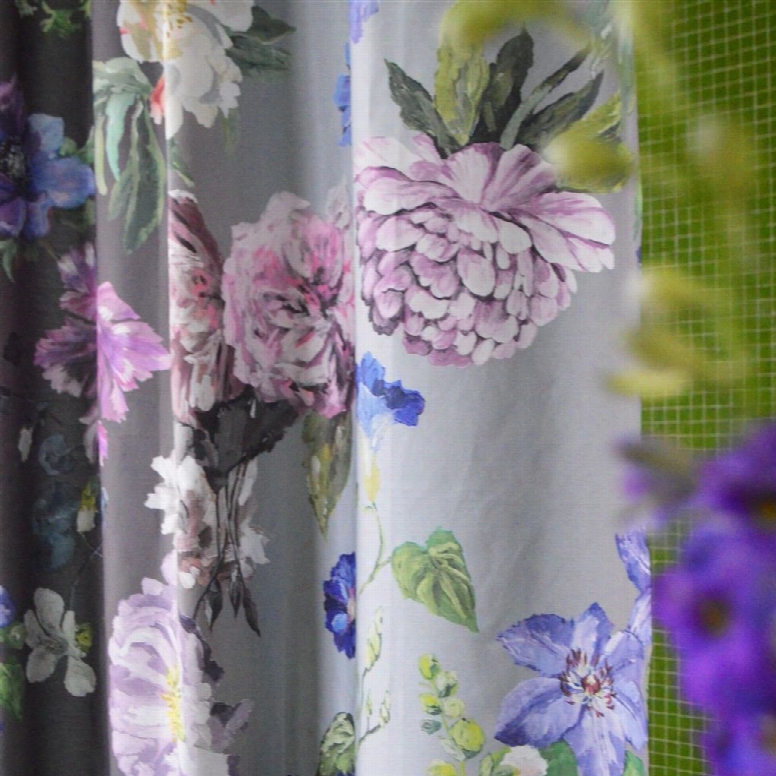 Alexandria Amethyst Shower Curtain Design By Designers Guild