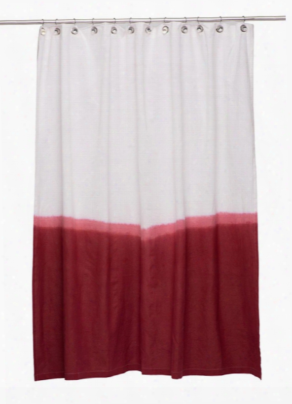 Dip Dye Shower Curtain In Red Design By Igh