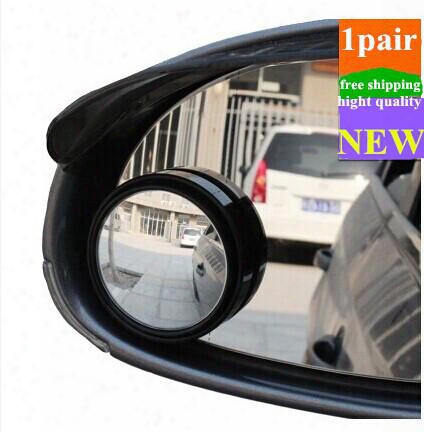 New Driver 2 Side Wide Angle Round Convex Car Vehicle Mirror Blind Spot Auto Rearview 1pair Drop Shipping