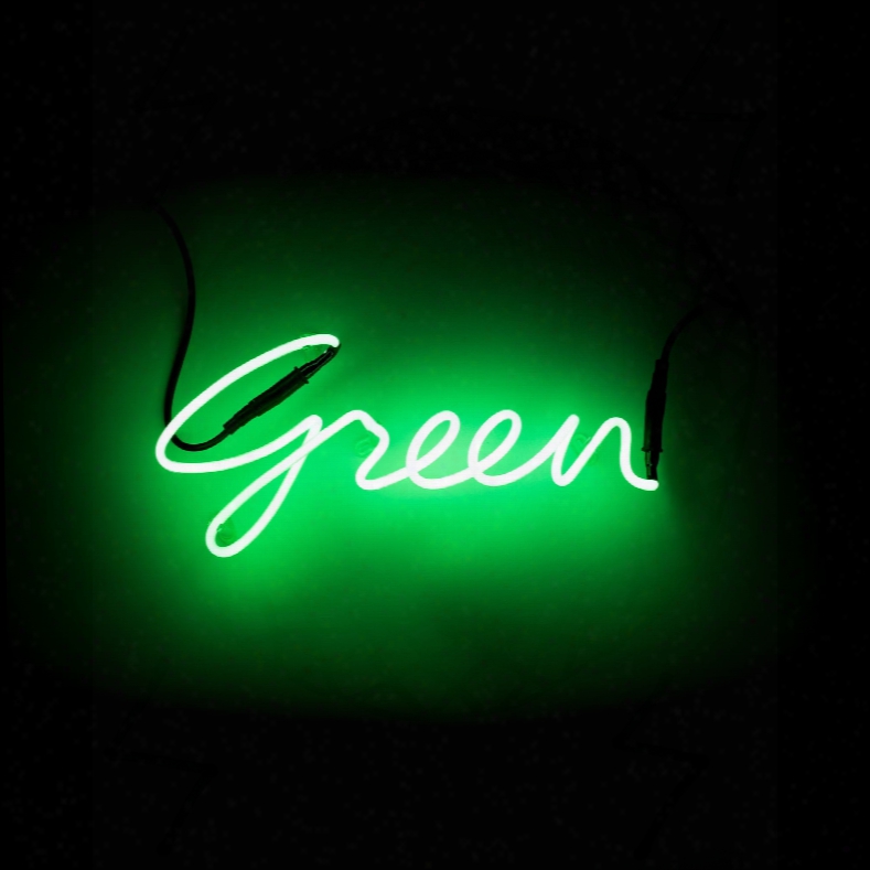 Shades Green Neon Lamp Design By Seletti