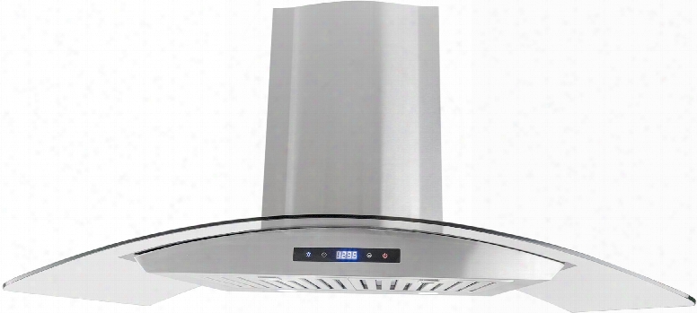 Cos-668as900 36" Wall Mount Range Hood With 760 Cfm 3 Speed Push Button Control 2 Led Lights And Dishwasher Safe Stainless Steel Baffle Filter In Stainelss